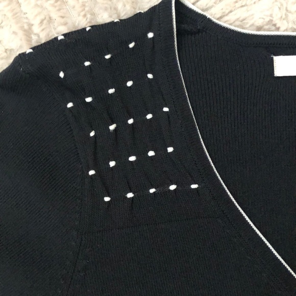 Max Studio black & white cardigan XS - Picture 4 of 8